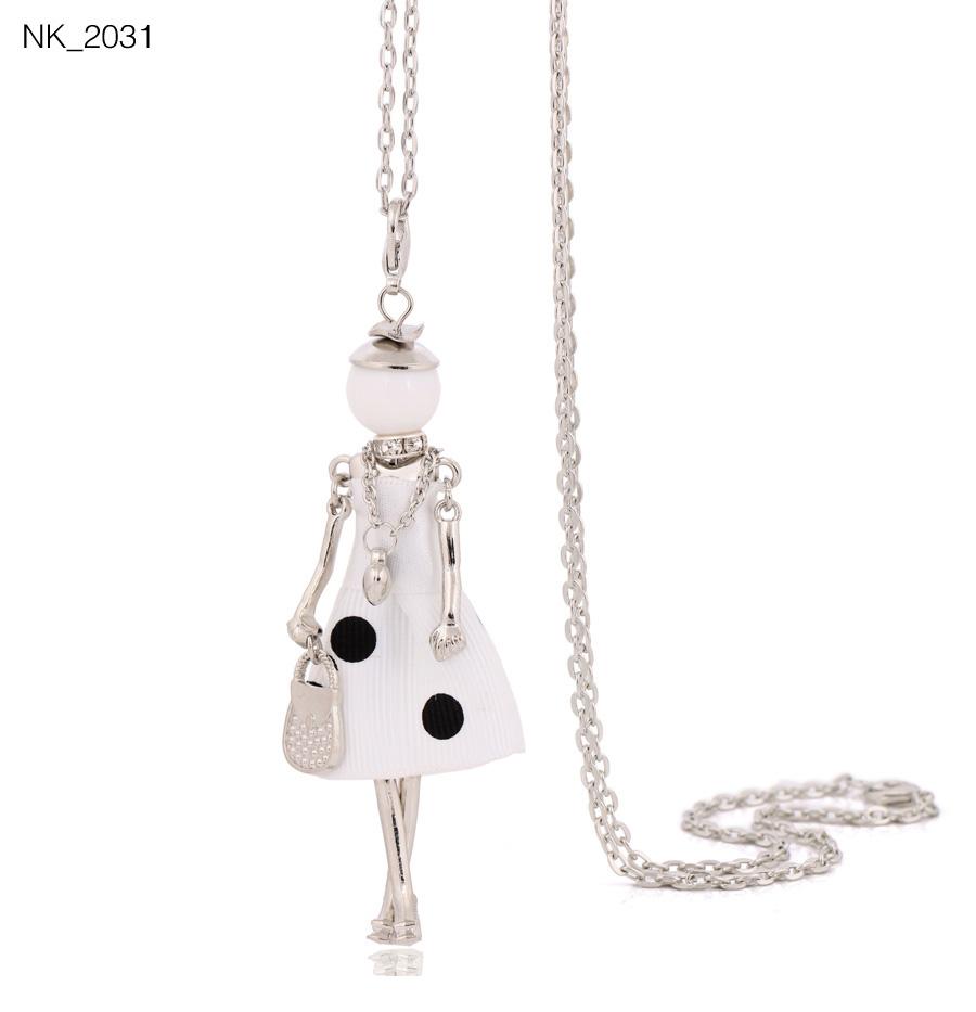 Cute Women Necklace Statement Lady Charm Long Trendy Necklace New Fashion Female Big Pendant Lovely Jewelry Gift