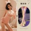 New Sexy Underwear Bunny Uniform Open Crotch Free Backless Temptation Tease Passion Suit