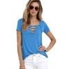 Women Short Sleeve T-Shirt Sexy V-Neck Tops Ladies Summer Casual Pullover Blouse