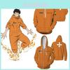 Einzigartige Anime Fire Force Herren Kapuzen-Sweatshirts mit Reißverschluss Gemütlicher Pullover Cosplay-Kostüm