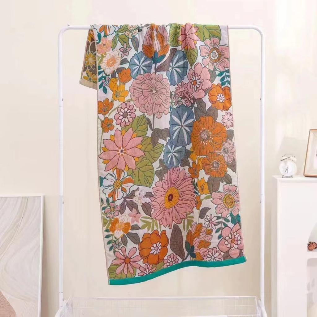 Multi-Layer Gauze Cotton Bath Towel Soft And Comfortable Beach Towel Ethnic Style Sun God Skin-Friendly Water Absorption