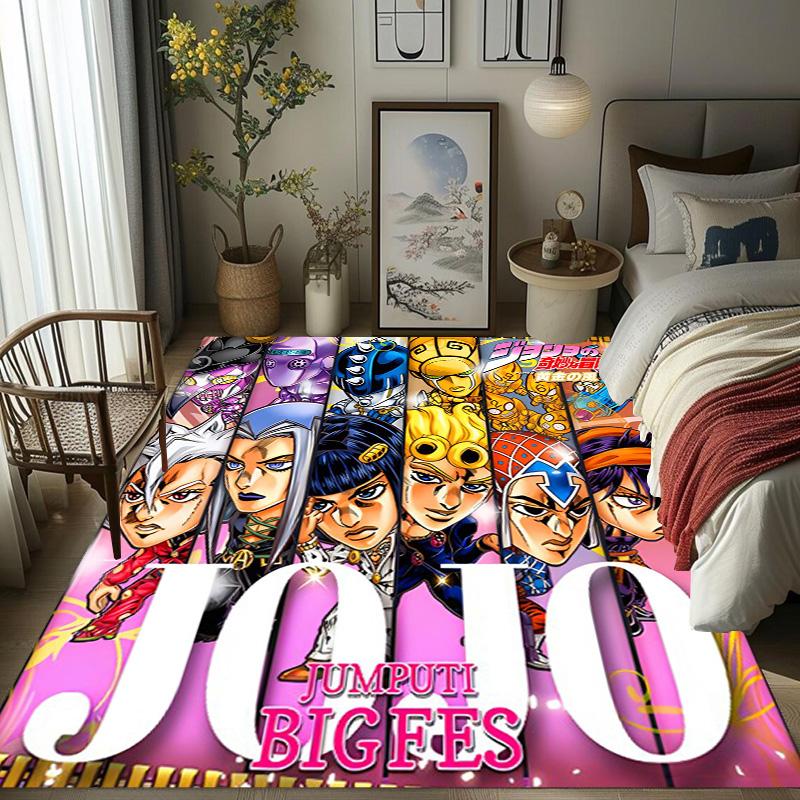 JoJo's Bizarre Adventure: Epic Characters Vibrant Art carpet Living room and bedroom mats printing Christmas gifts Fashion Art