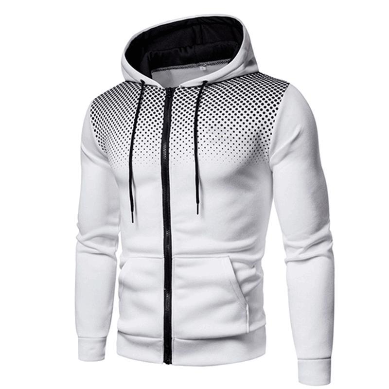 Men's Casual Zip-Up Hooded Jacket
