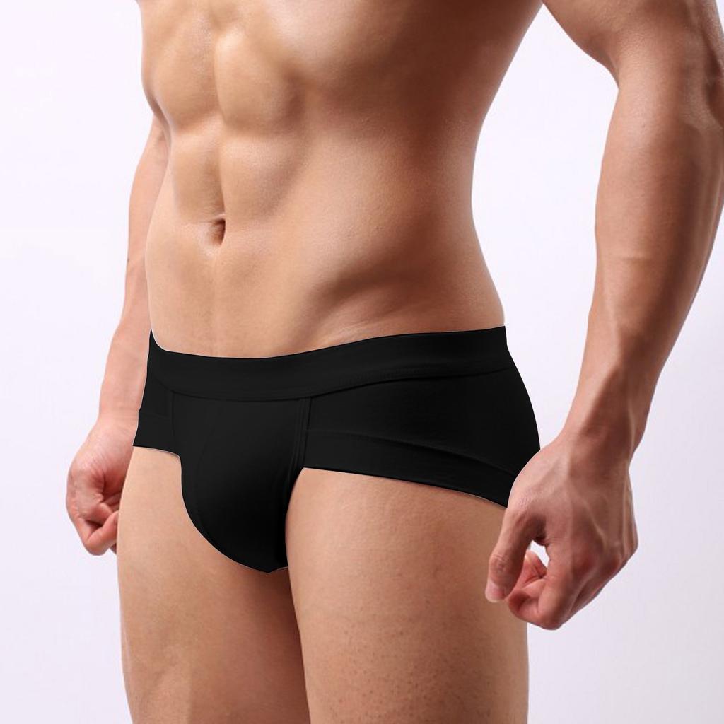 Men's Underwear,briefs, Men's U-shaped Bags, Anti-clogging, Low Waist, Solid Color
