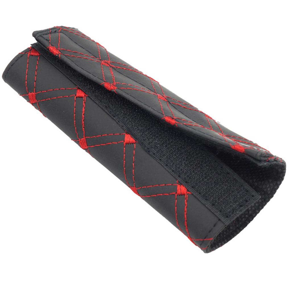 2pcs/set PU Leather Car Hand Brake Gear Shift Cover Handbrake Grips Case Manual Gear Head Shift Knob Shell