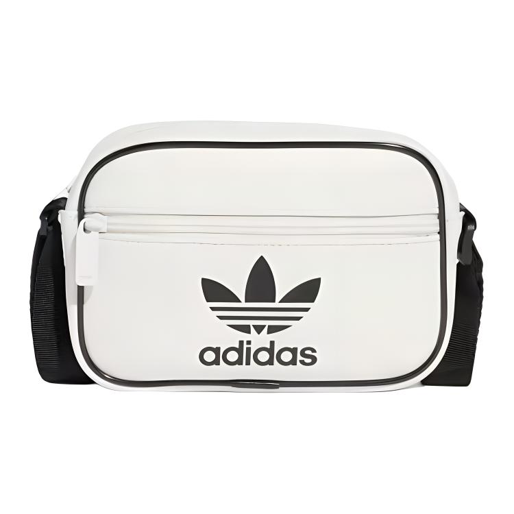 New Adidas Polyurethane Shoulder Bag Crossbody Bag Mini Unisex White & Black JI9445