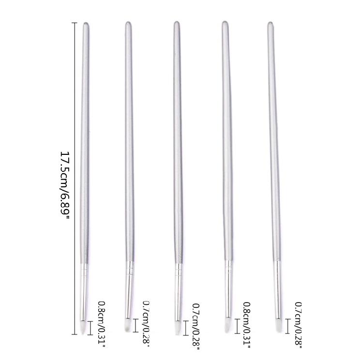 Silicone Paint Gadget with Soft Tip Sculpting Brush for Polymer Pottery Shaping