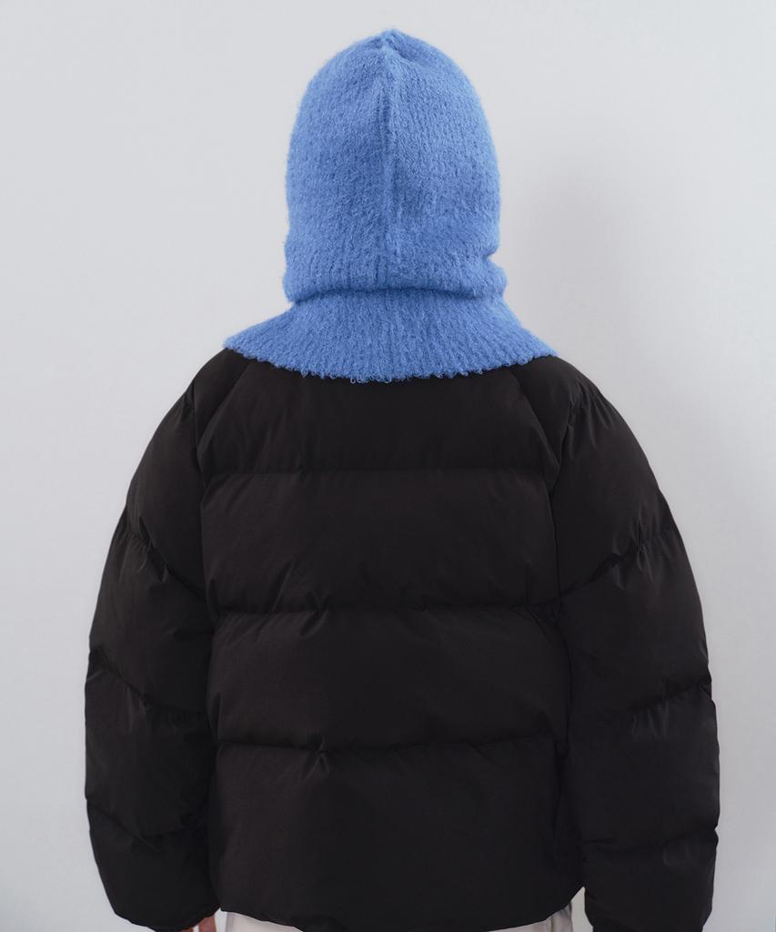 MUSINSA STANDARD WOMAN Women'S Boucle String Knit Balaclava [Blue]
