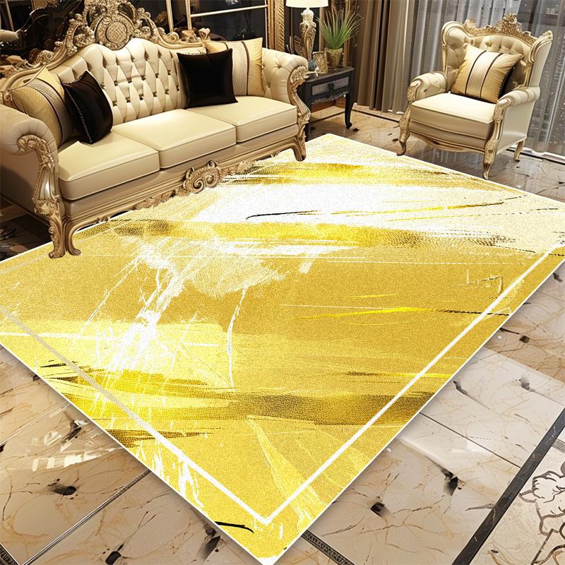

Европейская роскошь Золотой мягкий ковер Украшение гостиной Гардеробная Ковры большой площади Моющийся Нескользящий Балкон Спальня Напольный коврик 60*90cm