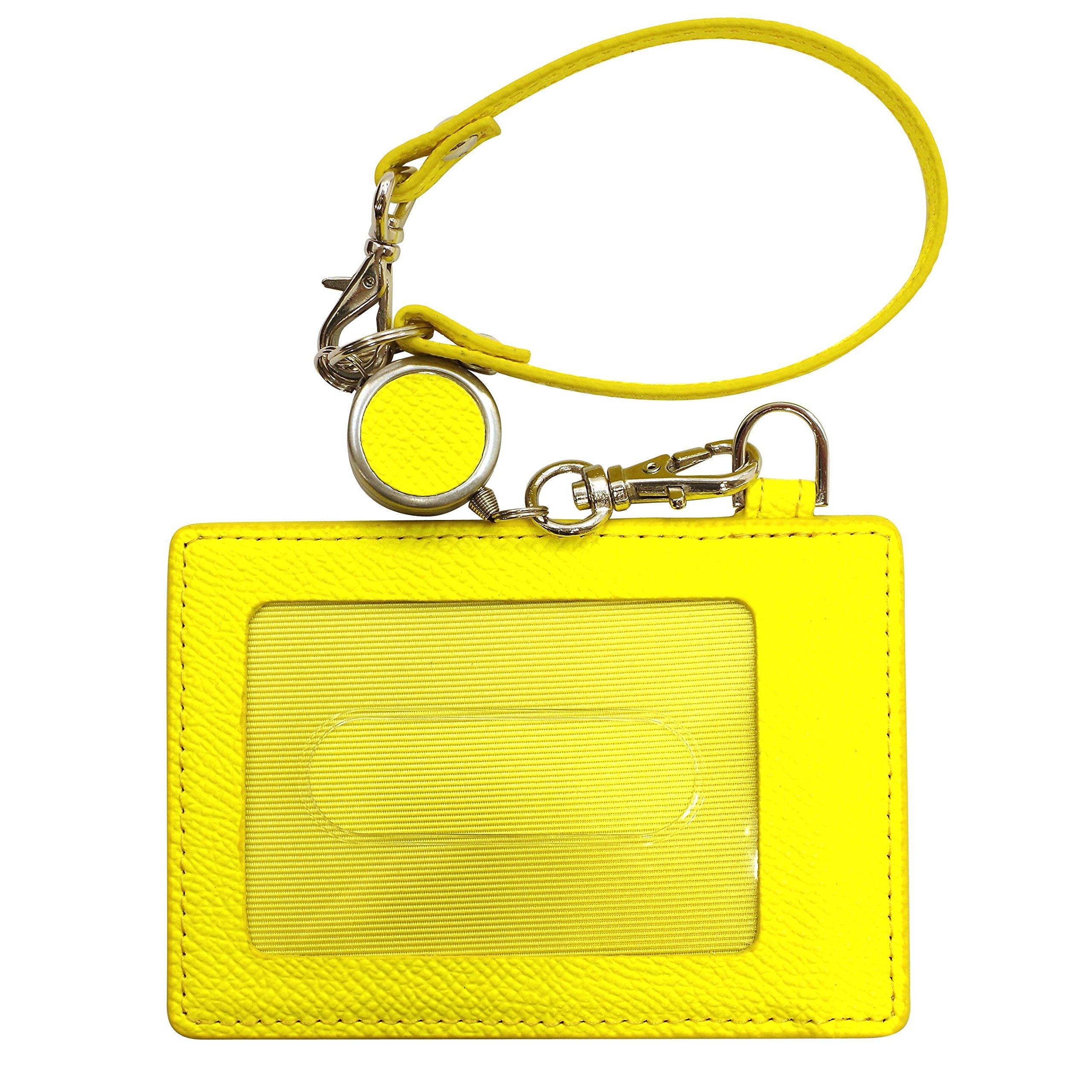 Franklin Planner Color Noblesse II Односторонний чехол-визитница с вытяжным шнуром, Желтый, 63808