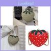Strawberry Bag Small Heart Shape Pu With Rivets For Casual Daily Use