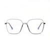 Brille Tr75205 Halbmetallisch Quadratisch Großrahmen Myopie-Fassung Flache Gläser