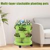 Vertical Planter Tier Planter 3-Tier Tower With Removable Wheels Tools For Flowers Vegetables Strawberries Indoor Kitchen Garden