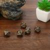 1 Piece 20 Sided Decider Golden/Bronze Metal Funny Dice Standard Board Game Acessorios
