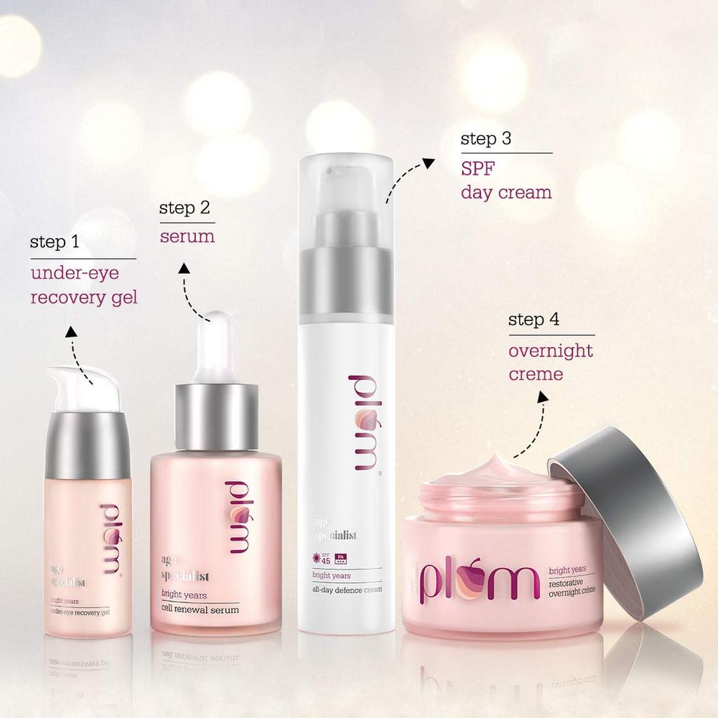 Plum Bright Years Restorative Overnight Creme 50ML | Hydrating Night Cream for Dry Skin | Vegan & Cruelty-Free Moisturizer