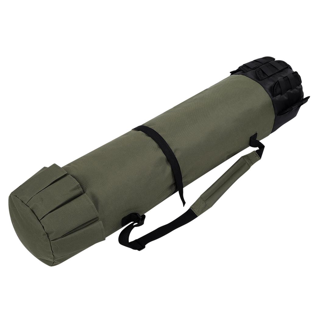 Outdoor Fishing Rod Pole Reel Lures Box Tackle Storage Bag   Shoulder Strap (Black)