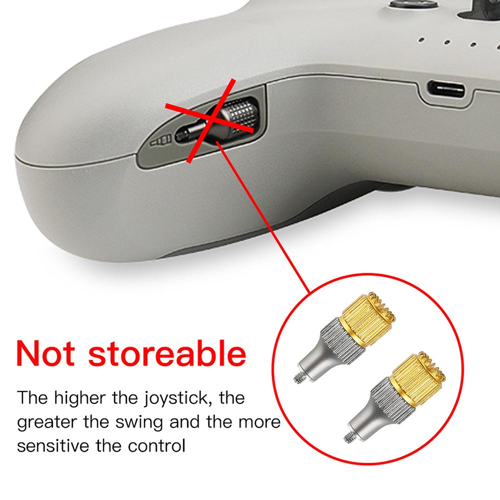Aluminum Alloy Remote Controller Extended Joystick Detachable Thumb Stick Drone Accessories for DJI FPV Remote Control Rocker