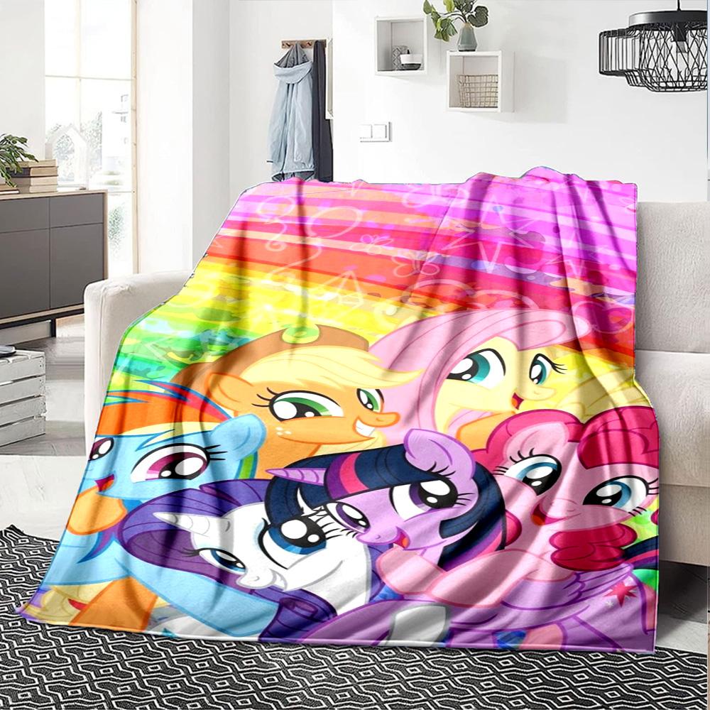 My little pony Print Flannel Blanket High Quality Warm Comfortable Cover for All Seasons Perfect for Gifts Home Decor