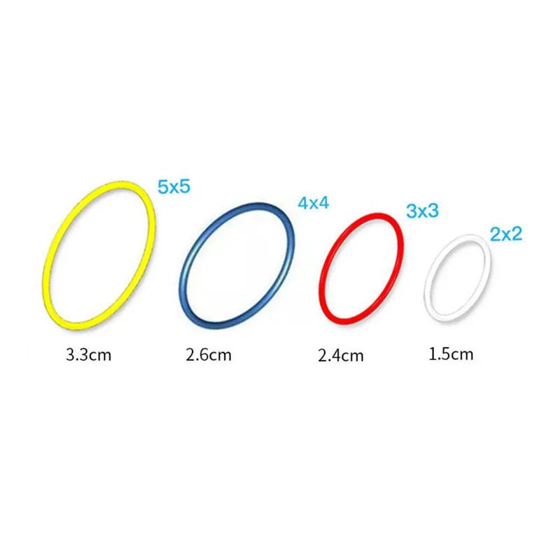 10Pcs 2x2 3x3 4x4 5x5 Rubber Band Belt For Leduo Technic Elastic Cross Section Round Pulley Compatible 85543 85544 85545 85546