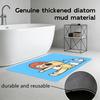 Anime C-capoo Floor Mat Diatomite Bath Mat, Quick Dry Absorbent Non-Slip Door Mat