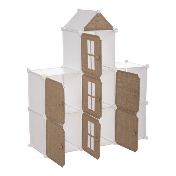 Château de rangement jute et plastique pour chambre d'enfant Atmosphera for Kids