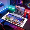 Custom Name Personalized Ghostbusters Pattern Mousepad, Laptop PC Desk Mat, Decorative Desk Mat for Home Keyboard Pad Gift