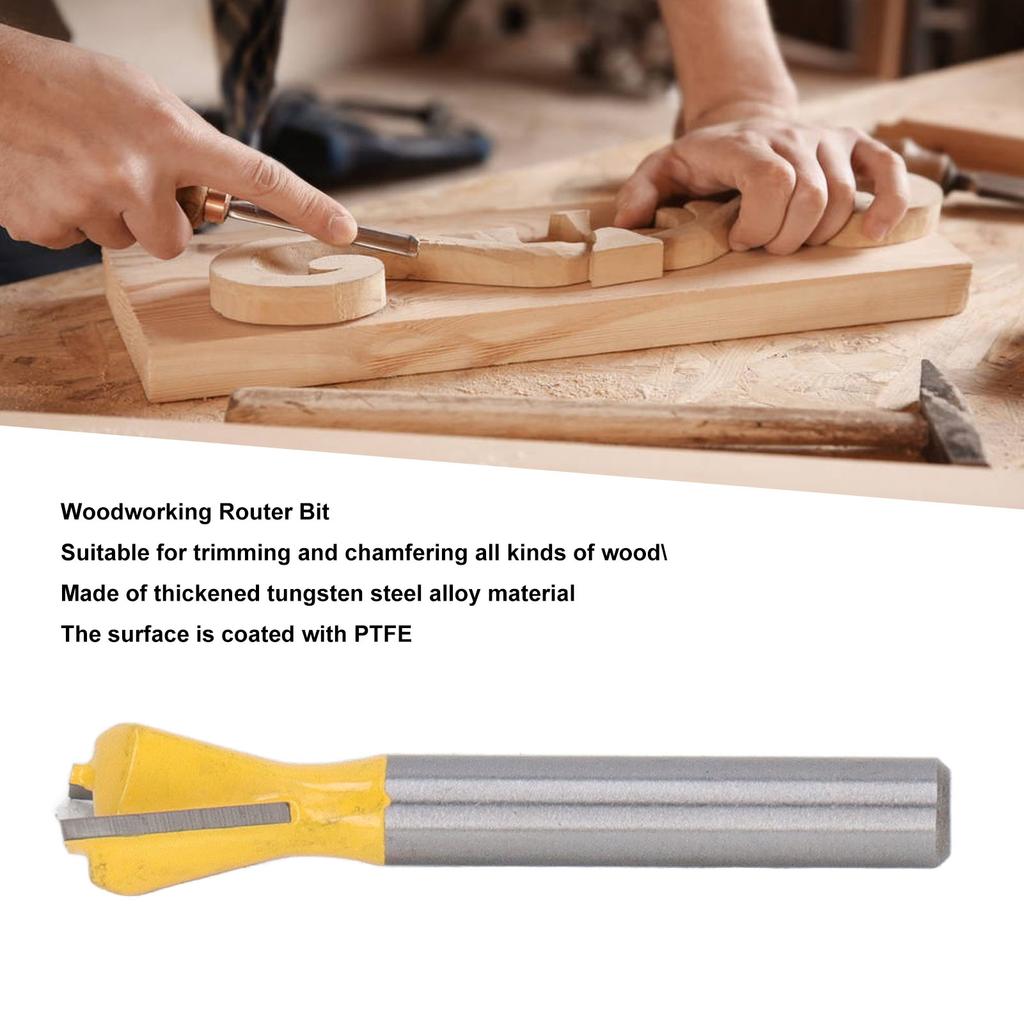 Woodworking Dovetail Router Bit 1Celsius4in Shank Tungsten Steel Alloy Router Bit for Trimming