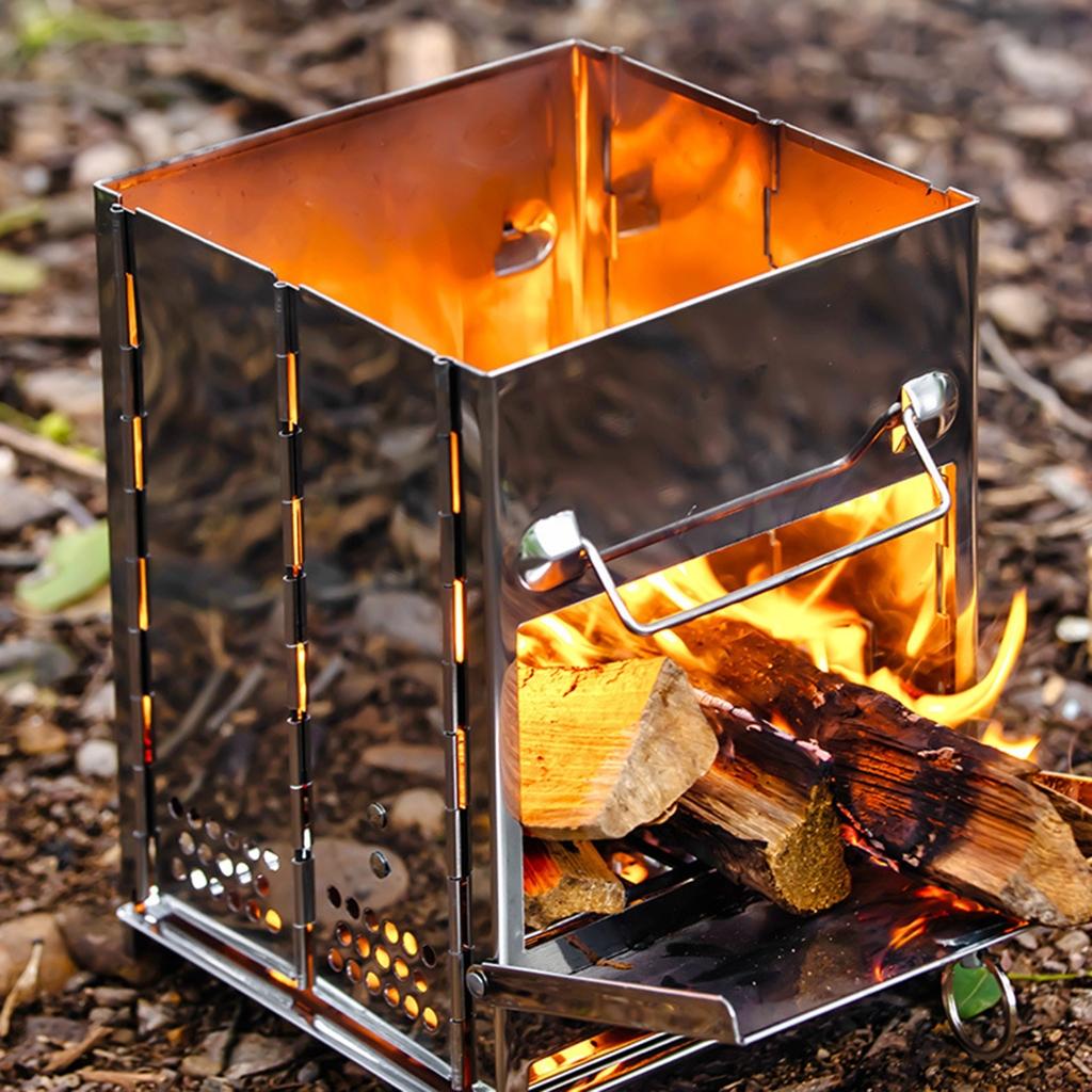 Camping Equipment Wind-proof Wood Burnings Stove Furnaces Portable Picnics Stove Camp Border Cooking Gas Burners Outdoor