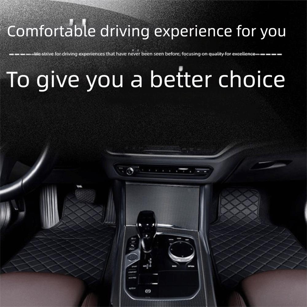5Pcs/Set PU Leather Car Floor Mats Waterproof Car Floor Protector Rugs  for Front Rear Seats