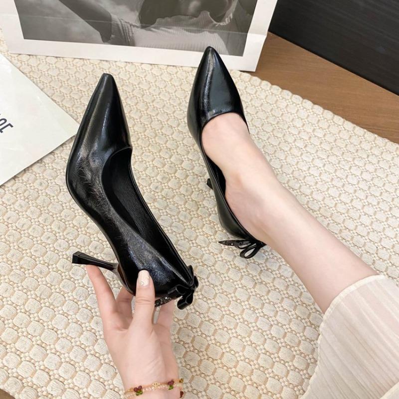 Fashion New Silver Pointed Toe High Heels Women's Stiletto Simple Shallow Mouth Sexy High Heel Single Shoes