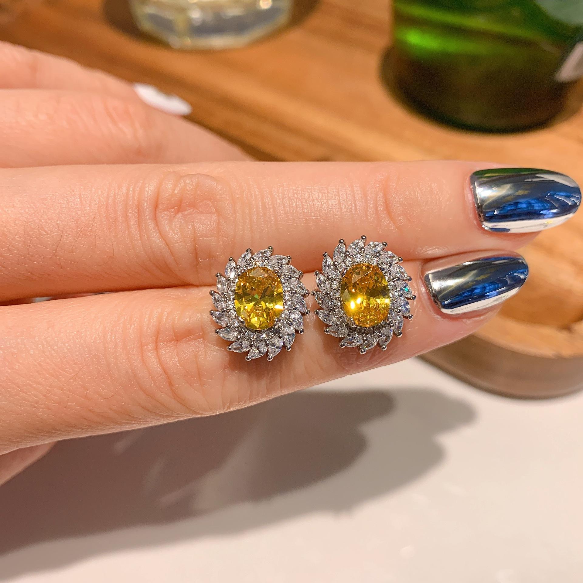 

Y101 золотая желтая бриллиантовая женская подвеска с инкрустацией «холодный ветер», простые золотые серьги-гвоздики, ожерелье