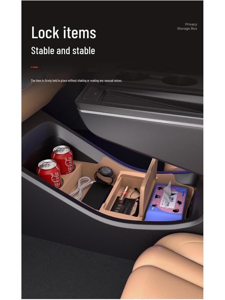 Kompatibel mit 25 Jihu T5-Modellen: Untere Aufbewahrungsbox & Organizer für die Mittelkonsole zur Modifikation des Autoinnenraums