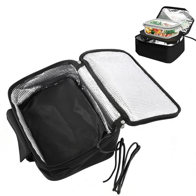 Four Portable 12V Voiture Chauffe-Plats Électrique Mini Boîte à Lunch Chauffante Personnelle pour Cuire et Réchauffer les Repas dans les Véhicules Camions