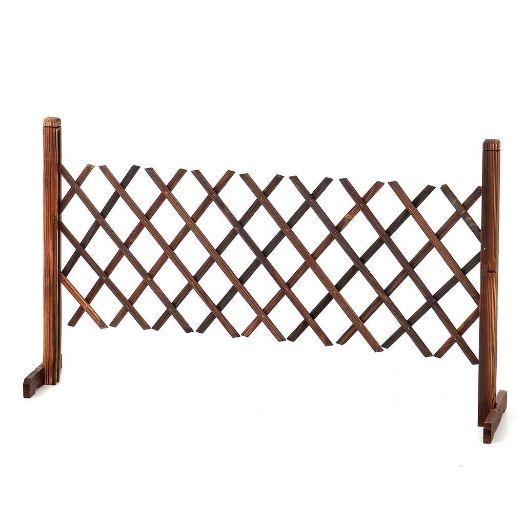 Ekspanderende Hagevegggjerde i Tre Planteklatrestativ Skjerm Dekorativt Hagegjerde for Gårdshage 100*70*24CM
