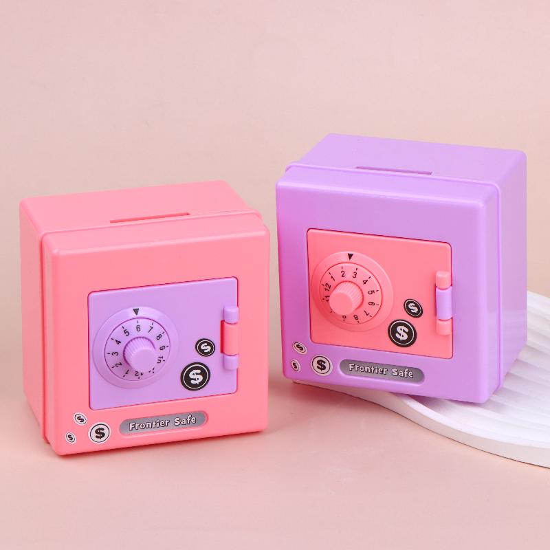 Kids Safe Box Mini Combination Lock Piggy Bank Secure 4 Digit Code Saving Money Coin Cash Box Birthday Gift for Boys Girls