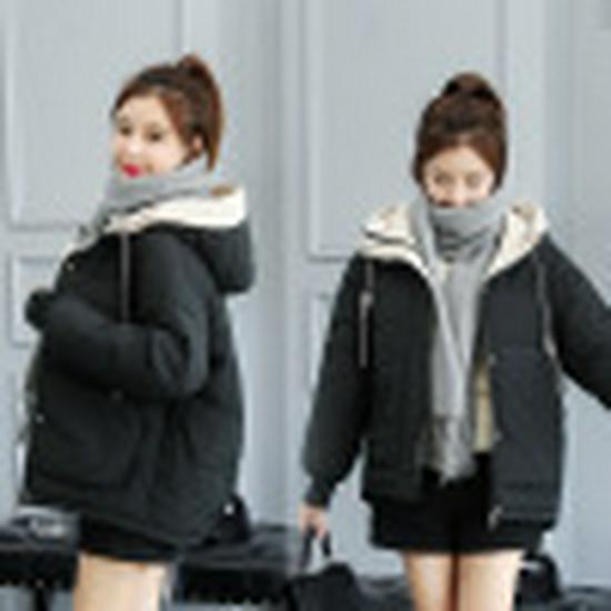 Women's Short Winter Down Cotton Coat 2023: Loose, Thickened, Plus Velvet, Korean Style