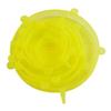 6Pcs BPA Free Reusable Silicone Preservation Covers Airtight Stretch Universal Lids for Leftover Food Storage