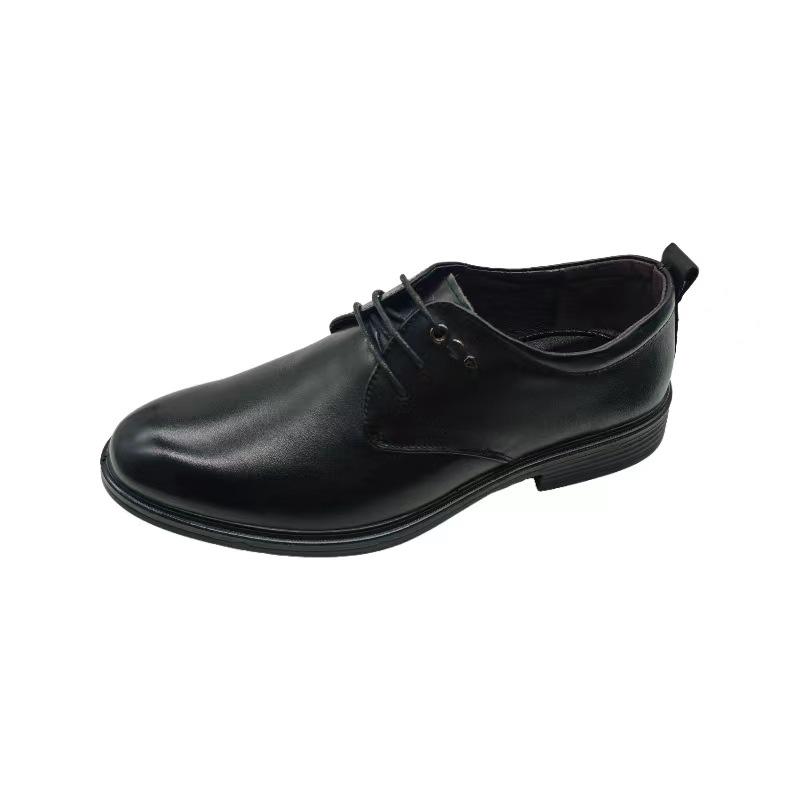 Leather Men'S Leather Shoes Dress Shoes Black Lace-Up Men'S Shoes Four Seasons Shoes Business Dress Shoes Men'S 86552-7