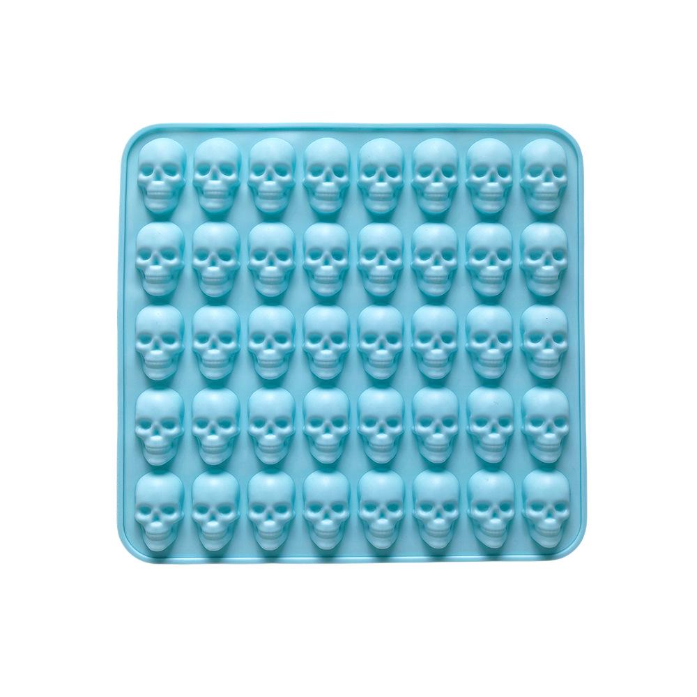 40 Holes Skull Ice Cube Silicone Mold Halloween Creative Decoration Reusable Bar Party Ice Making DIY Candy Chocolate Baking