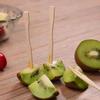 100PCS/Bag Disposable Wooden Fruit Forks Dessert Cakes Fruit Appetizers Household Wedding Party Restaurant Tableware