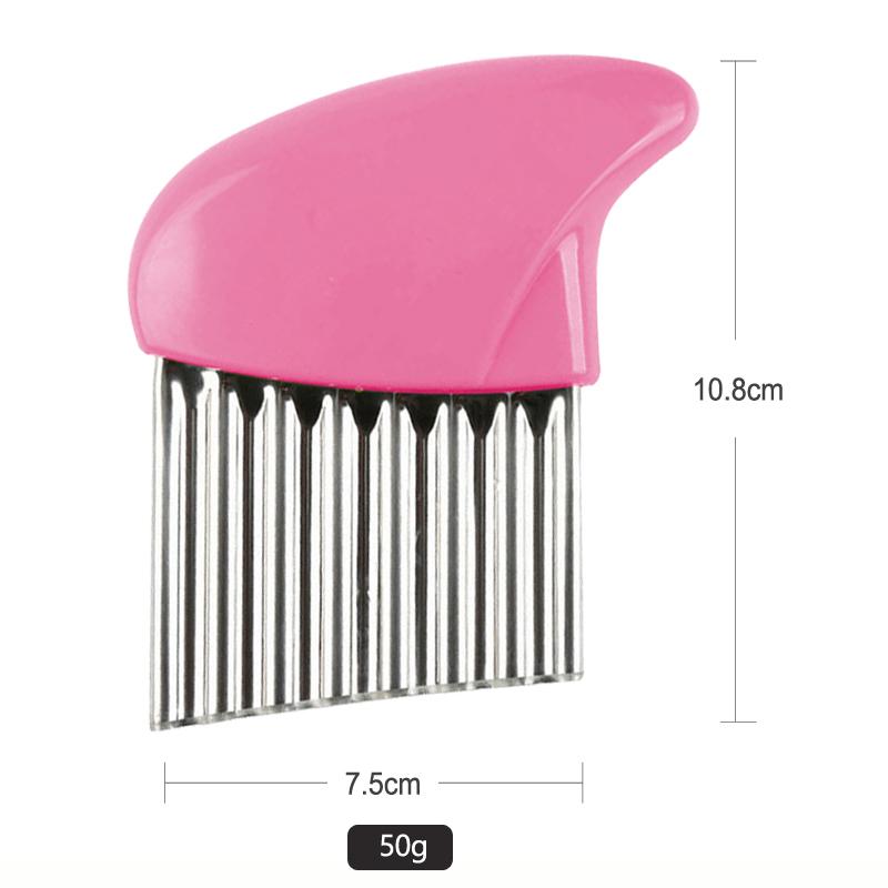 Potato Cutter Slicer Stainless Steel Vegetable Cutter Chopper Crinkle French Fry Potato Chips Cutter Knife Kitchen Tools Gadgets