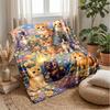 Kittens in Heart Petals Theme blanket Lightweight Warm Flannel Blanket Decorative Throw Blanket for Home Decoration