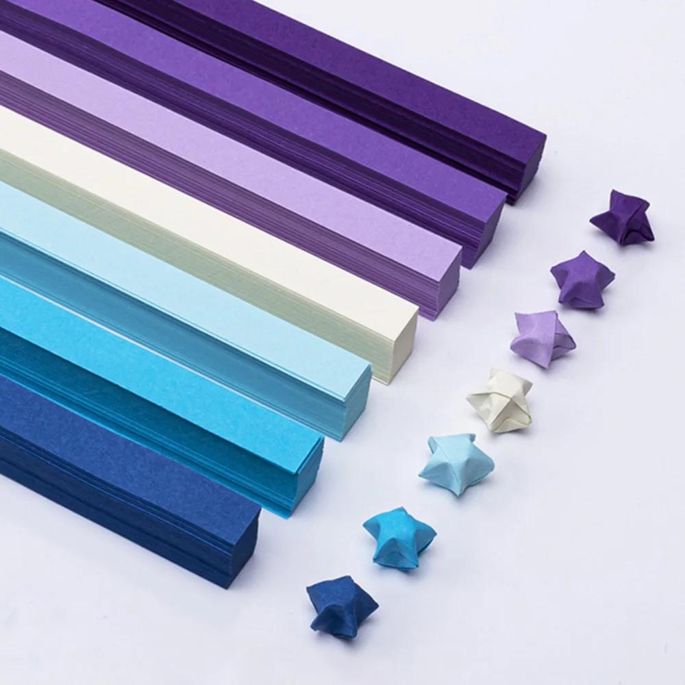 540pcs Double Side Origami Star Papers Lucky Star Decoration Paper for Lucky Stars Folding DIY Hand Art Crafts School Teaching
