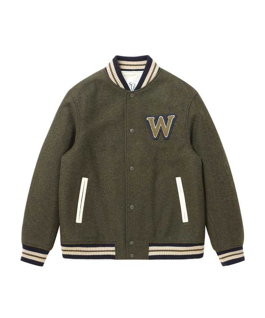 Solew W Wappen Varsity Jacket_Khaki