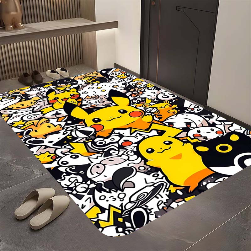 

Detective Pikachu Patterned Non-slip Rug Suitable for Decorating Living Rooms, Bedrooms, Sofas, and Kitchens. 60x90cm