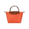 Le Pliage Original Minimalist Commuter Logo Embossed Nylon Canvas And Leather Dumpling Tote Bag Small Women Tote Bag Orange 1621089P85