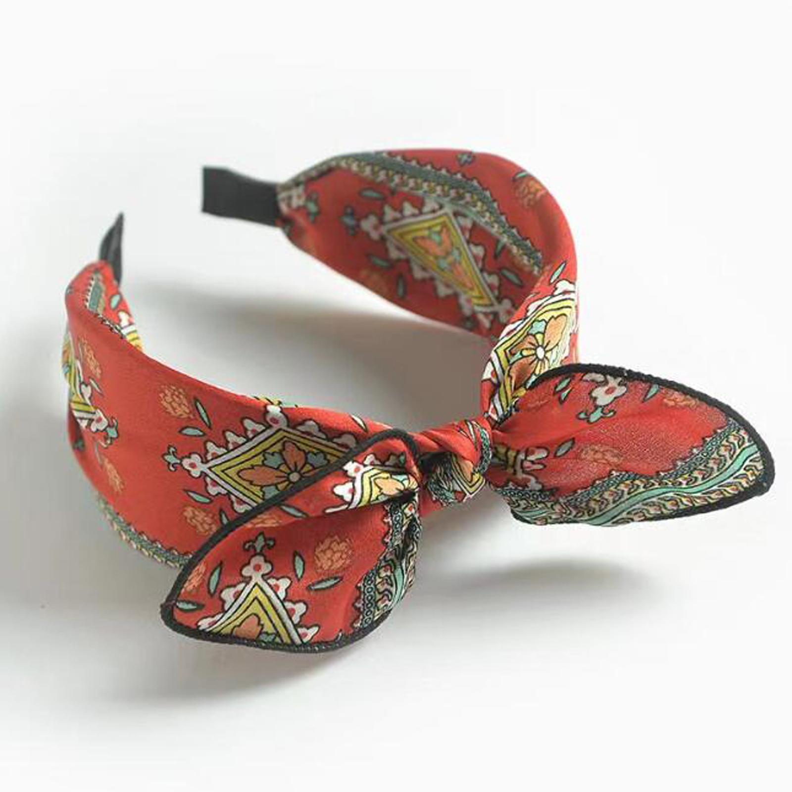 Nieuwe Mode Hoofdband Voor Vrouwen Bohemia Bloemen Haarband Grote Strik Turban Volwassen Hoofddeksels Haaraccessoires gray