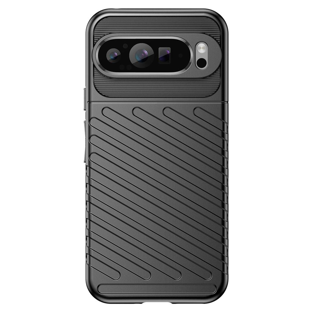 Capa Thunder Series para Google Pixel 9 Pro XL, capa de telefone TPU espessada, textura de sarja