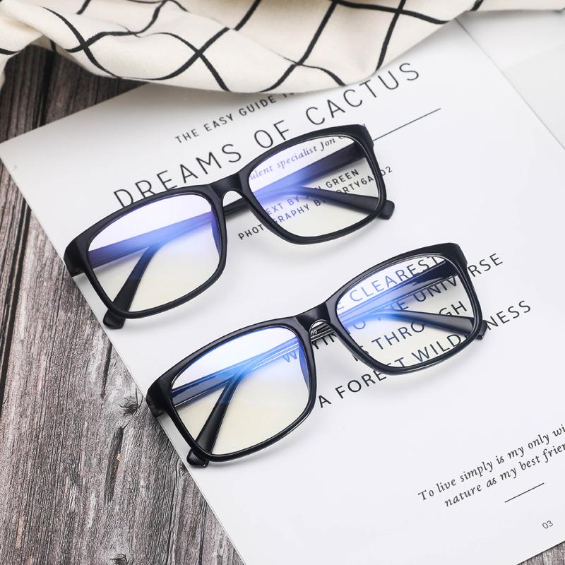 Clear Anti Radiation Filter Glasses Women Men Simple Square Eyewear Business Commute Female Male Blue Light Blocking Glasses
