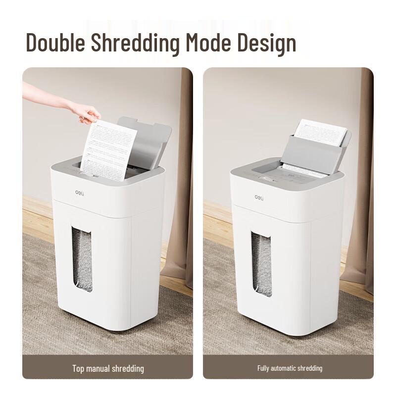 Deli GA805 100-Sheet Auto-Feed P-4 Cross-Cut Paper Shredder CN Plug (adapter Included)